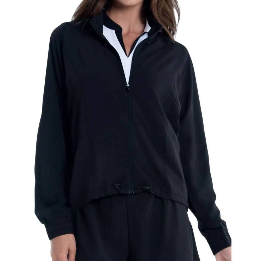 NEW LUCKY IN LOVE moisture wicking jacket in black